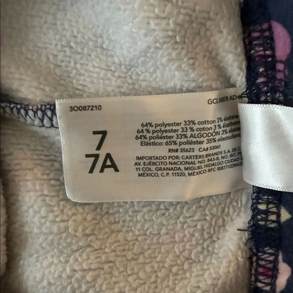 Carter's Fleece Leggings mix Set Sz 7/7A